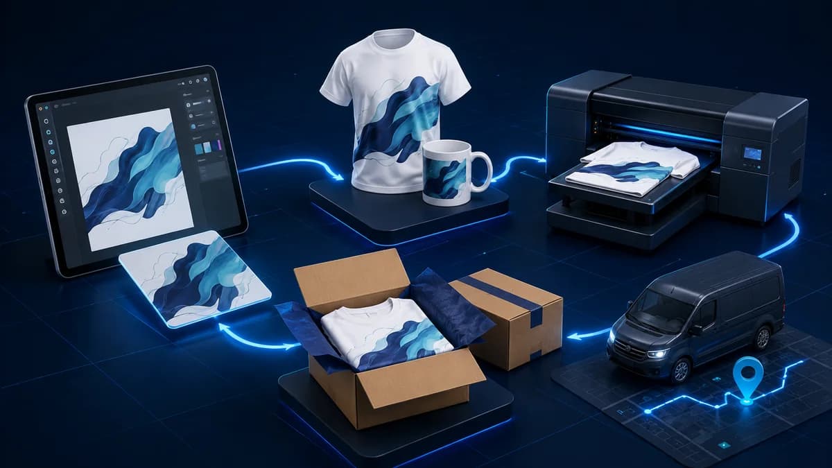 Print on Demand là gì? Quy trình bắt đầu cho người mới